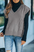 V-Neck Twist Knitted Vest Sweater